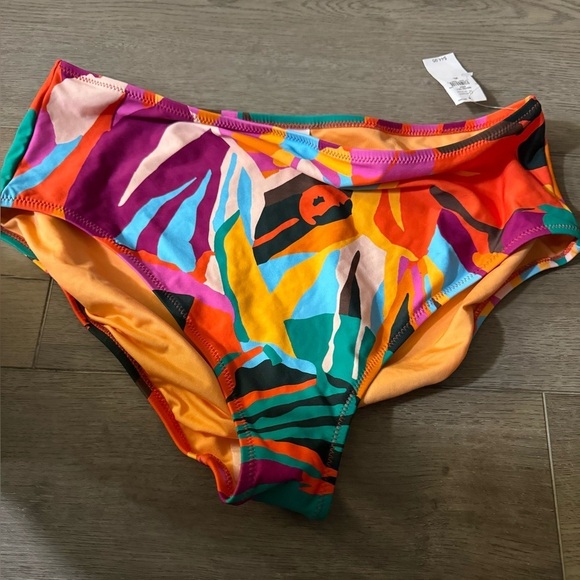 NWT! Multifloral Recycled High Rise Bikini Bottom - Size XL 💎 - Picture 3 of 3
